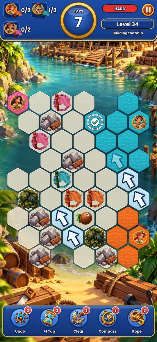 Flooding the board from Maya's ship